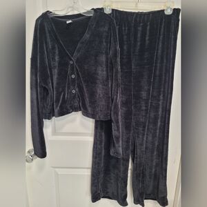Old Navy Sleepwear Set, Size M, Black, Cozy And Warm